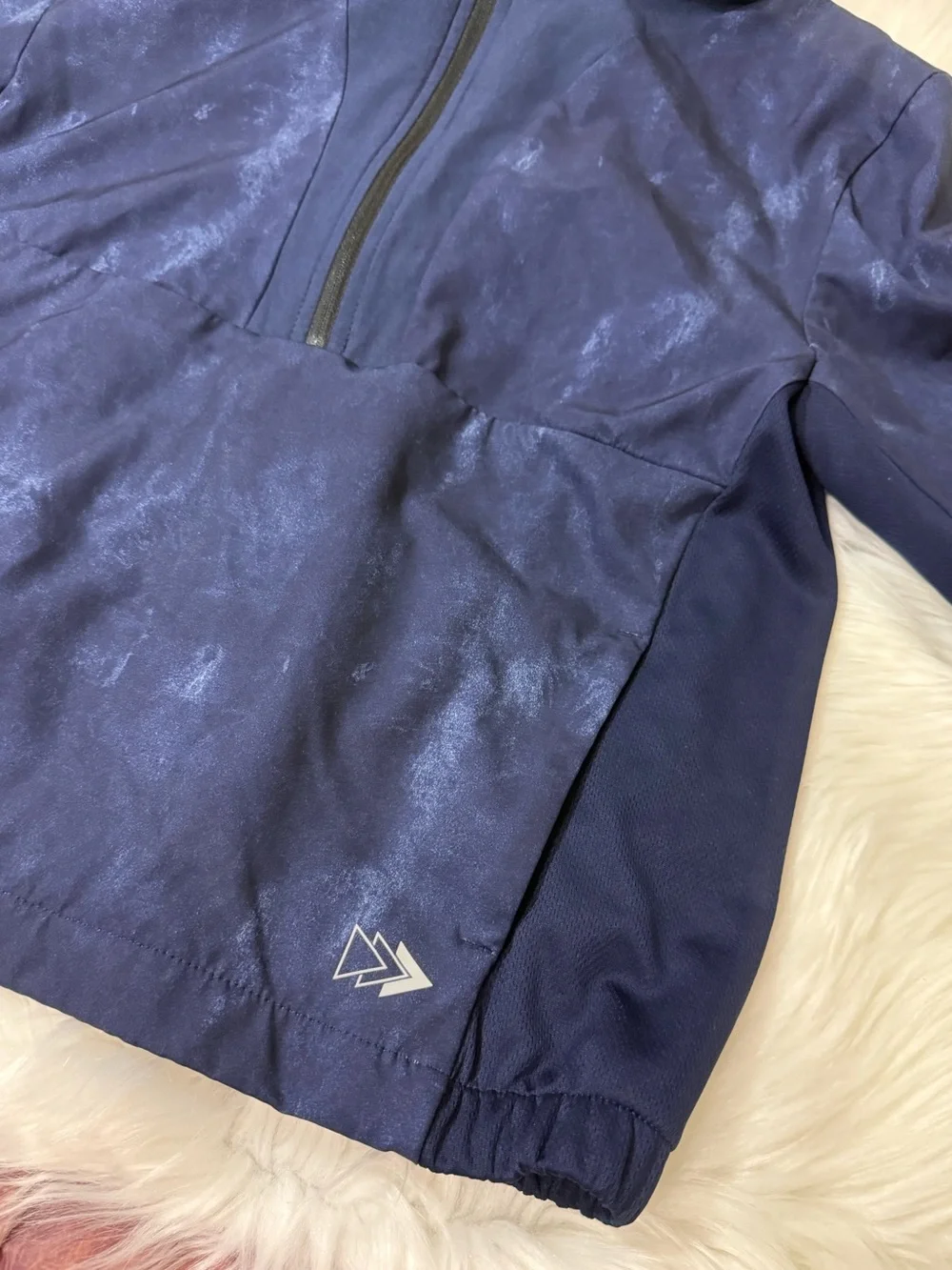 Carter’s Navy Hooded Quarter-Zip Windbreaker- Boys Size 10